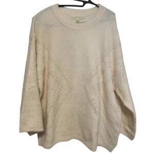 Promesa beige oversized knit sweater size M